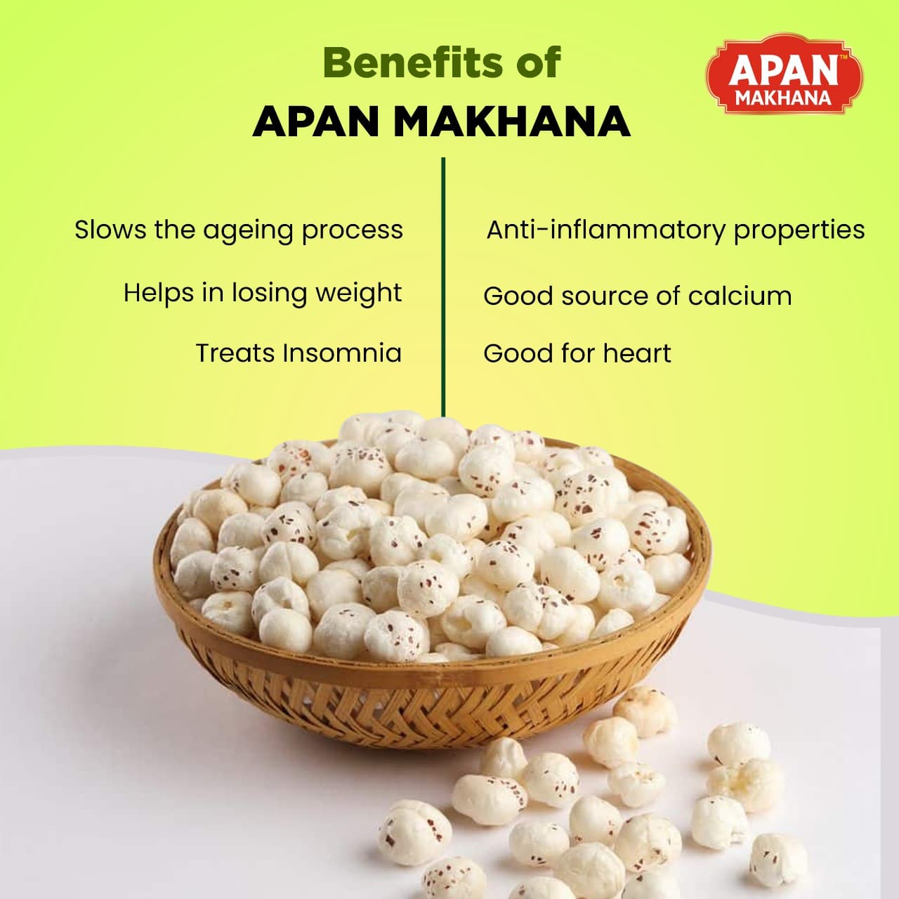 Nutritional benefits of Apan Makhana fox nuts